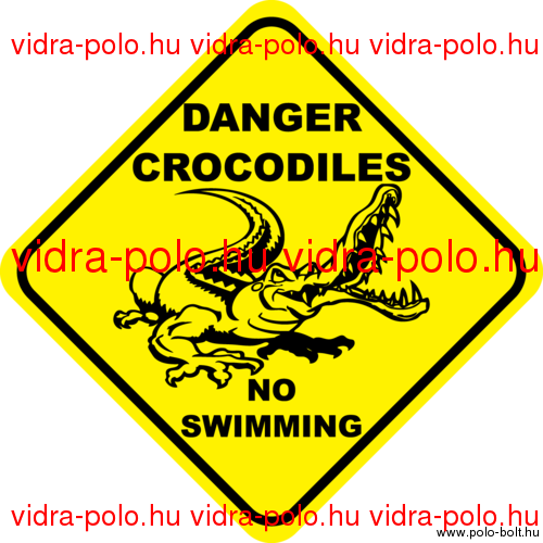Crocodiles, no swimming